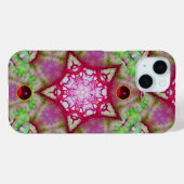 COQUES Case-Mate iPhone STARS ABSTRAITS DE FUCHSIA ROUGE ROUGE AVEC GEMS (Verso (horizontal))