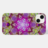 COQUES Case-Mate iPhone STARS DE FUCHSIA VERT PURPLE ABSTRAITS AVEC PIERRE (Verso (horizontal))