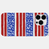 COQUES Case-Mate iPhone STARS ET STRIPES PATRIOTIQUES BLEUS ROUGES (Verso (horizontal))