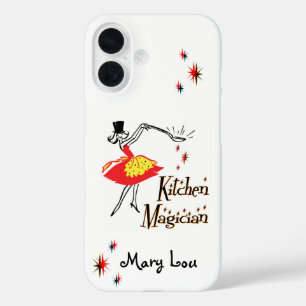 Coques iPhone 16 Stars Retro Magicien Cuisine Personnalisés