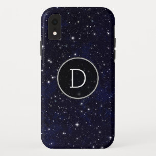 Case-Mate iPhone Case Stars Space Galaxy Blue Cosmos Night Sky Monogramm