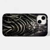 Coques Case-Mate iPhone Statue Alien foncée d'une ancienne horreur Eldritc (Verso (horizontal))