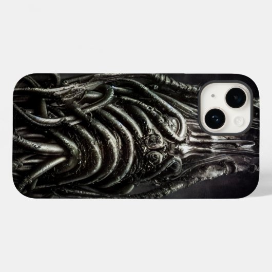 Coques Case-Mate iPhone Statue Alien foncée d'une ancienne horreur Eldritc (Verso (horizontal))