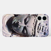 Coques Case-Mate iPhone Statue asiatique Antique Pierre Visage Photo Éléga (Verso (horizontal))