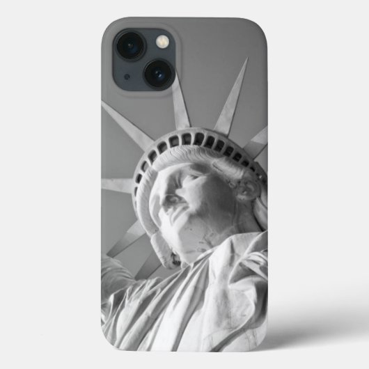 Coques Case-Mate iPhone Statue blanche noire de la Liberté (Verso)