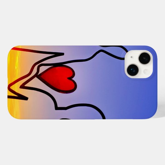 Coques Case-Mate iPhone statue d'amour (Verso (horizontal))