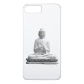 Coques Case-Mate iPhone Statue de Bouddha noir et blanc (Dos)