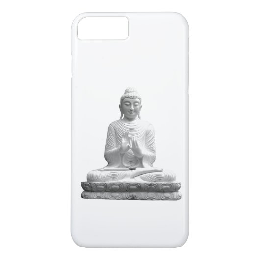 Coques Case-Mate iPhone Statue de Bouddha noir et blanc (Dos)