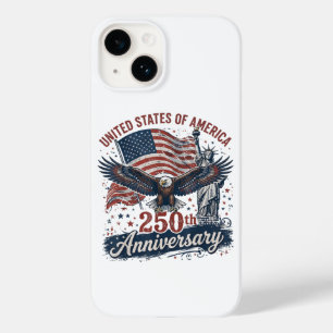 Coque Pour iPhone 14 Statue de la Liberté aigle chauve 250e anniversair