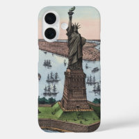 Statue de la Liberté du port de NYC de 1885 Art vi