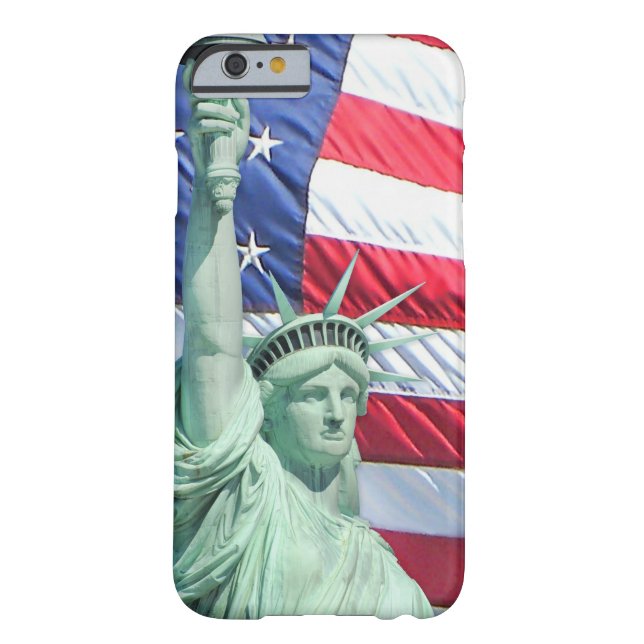 Coques Case-Mate iPhone Statue de la Liberté et drapeau américain (Dos)