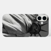 Coques Case-Mate iPhone statue de la liberté grise (Verso (horizontal))