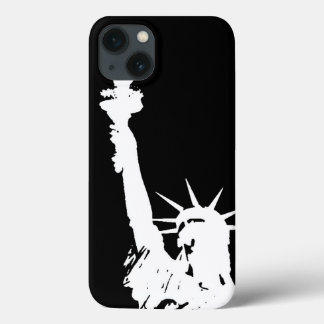 Etui iPhone 13 Statue de la liberté Silhouette