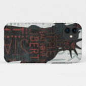 Coques Case-Mate iPhone Statue de silhouette de liberté (Dos (Horizontal))