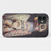Coques Case-Mate iPhone Statue de "Thunderbird" de Haida (bois peint) (Dos (Horizontal))