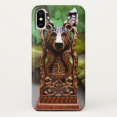 Coques Case-Mate iPhone Statue d'ours en bois (Dos)