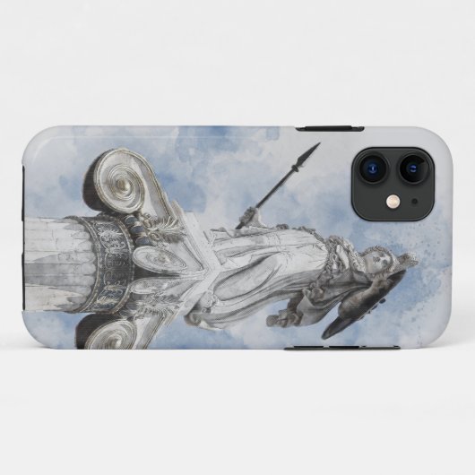 Coques Case-Mate iPhone Statue grecque classique Athéna (Dos (Horizontal))