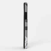 Coques Case-Mate iPhone Statue noire et blanche de Liberty New York (Dos/Droite)