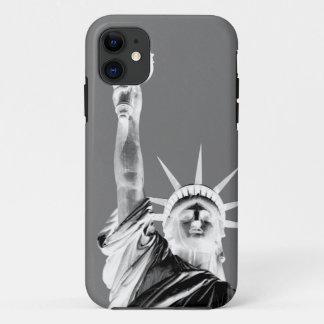 Etui iPhone Case-Mate Statue noire et blanche de Liberty New York City
