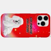 Coques Case-Mate iPhone Stay Pawsitive (Verso (horizontal))