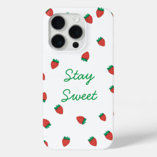 Coque iPhone 15 Pro "Stay Sweet : Strawberry Delight iPhone 15 Pro Coq