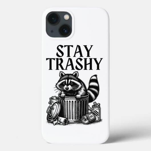 Coques Case-Mate iPhone Stay Trashy Raccoon (Verso)