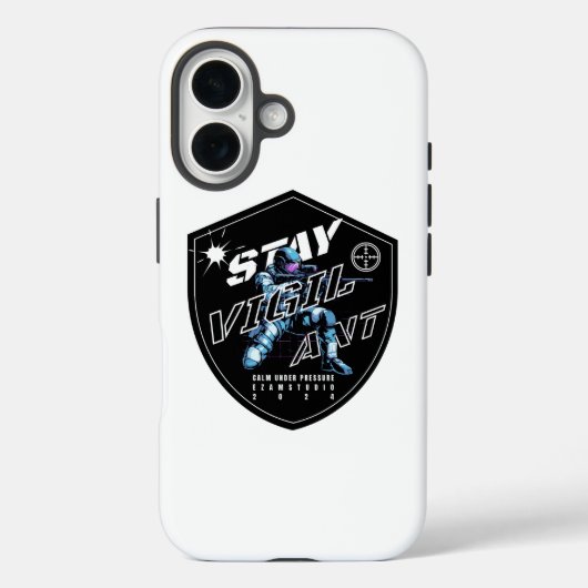 Coques Case-Mate iPhone "Stay Vigilant - Bold Motivational Design" (Verso)