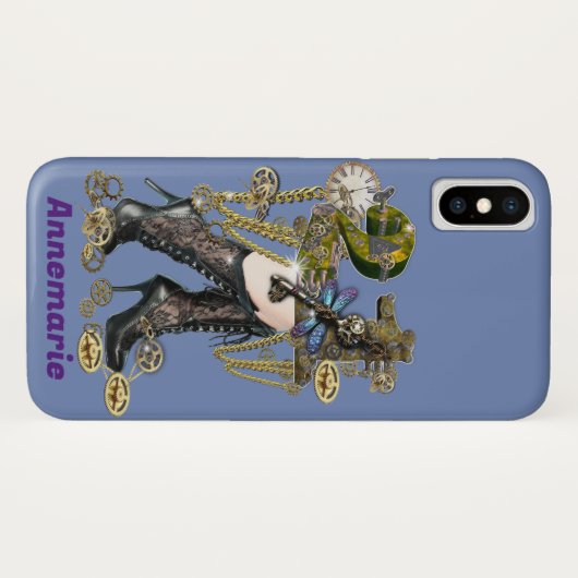 Coques Case-Mate iPhone Steampunk 21e anniversaire cadeau (Dos (Horizontal))