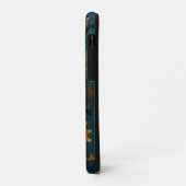 Coques Case-Mate iPhone Steampunk Arrière - plan turquoise avec Gears (Dos/Gauche)