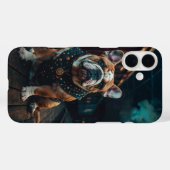 Coques Case-Mate iPhone Steampunk Bulldog Stationmaster Portrait (Verso (horizontal))