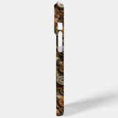 Coques Case-Mate iPhone Steampunk Camo, design industriel, camouflage (Verso / Gauche)