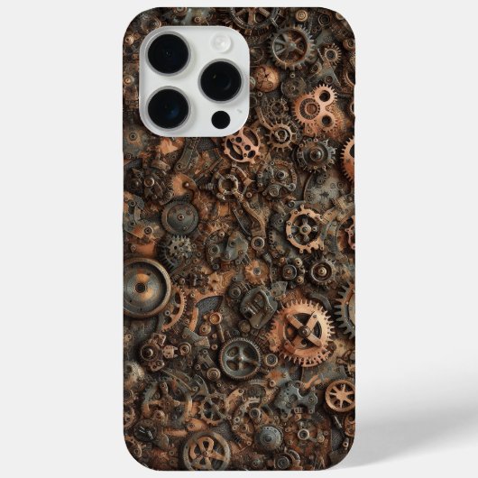 Coques Case-Mate iPhone Steampunk Camo, design industriel, camouflage (Verso)
