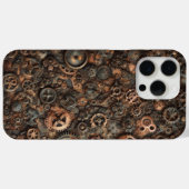 Coques Case-Mate iPhone Steampunk Camo, design industriel, camouflage (Verso (horizontal))