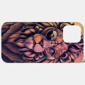 Coques Case-Mate iPhone Steampunk Couleur Gradient Lion Rustique (Verso (horizontal))