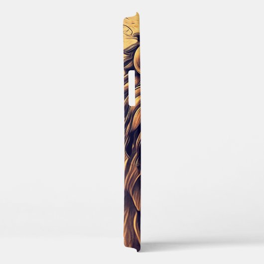 Coques Case-Mate iPhone Steampunk Couleur Gradient Lion Rustique (Verso / Droite)