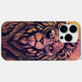 Coques Case-Mate iPhone Steampunk Couleur Gradient Lion Rustique (Verso (horizontal))