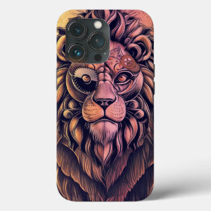 Case-Mate iPhone Case Steampunk Couleur Gradient Lion Rustique