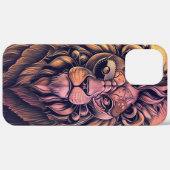 Coques Case-Mate iPhone Steampunk Couleur Gradient Lion Rustique (Verso / Droite)