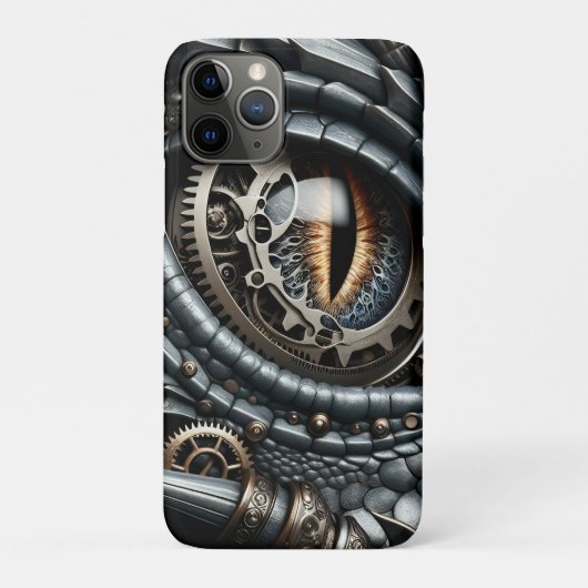 Coques Case-Mate iPhone Steampunk Dragon Eye Closeup Ai Art (Dos)