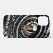 Coques Case-Mate iPhone Steampunk Dragon Eye Closeup Ai Art (Verso (horizontal))