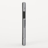 Coques Case-Mate iPhone Steampunk Floral Métal Gris (Dos/Droite)