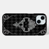 Coques Case-Mate iPhone Steampunk Goth Monogrammé (Verso (horizontal))