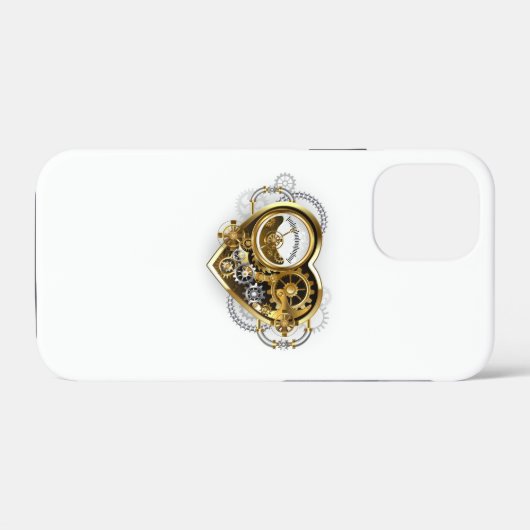 Coques Case-Mate iPhone Steampunk Heart with a Manometer (Verso (horizontal))