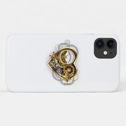 Coques Case-Mate iPhone Steampunk Heart with a Manometer (Dos (Horizontal))