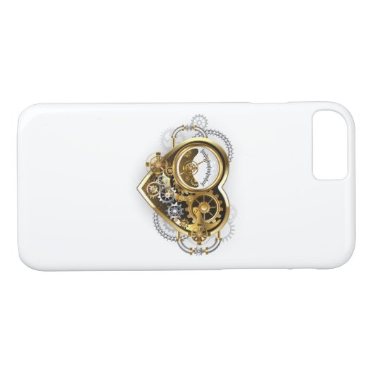 Coques Case-Mate iPhone Steampunk Heart with a Manometer (Dos (Horizontal))