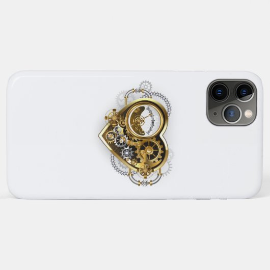 Coques Case-Mate iPhone Steampunk Heart with a Manometer (Dos (Horizontal))