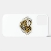 Coques Case-Mate iPhone Steampunk Heart with a Manometer (Verso (horizontal))