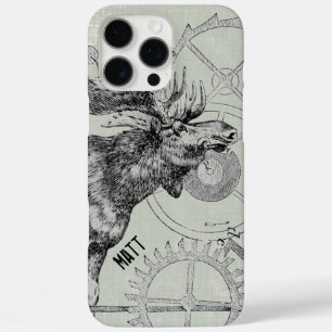 Coques iPhone 16 Pro Max Steampunk Moose Wildlife