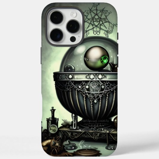 Coques Case-Mate iPhone Steampunk Ornate Cauldron et articles magiques sur (Verso)
