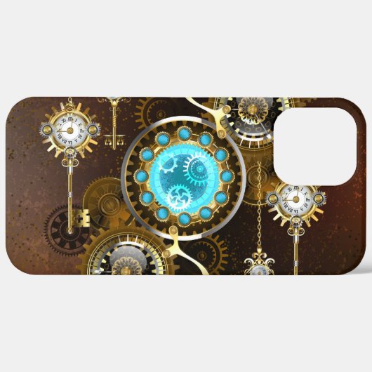 Coques Case-Mate iPhone Steampunk Rusty Background (Retour (horizontal))